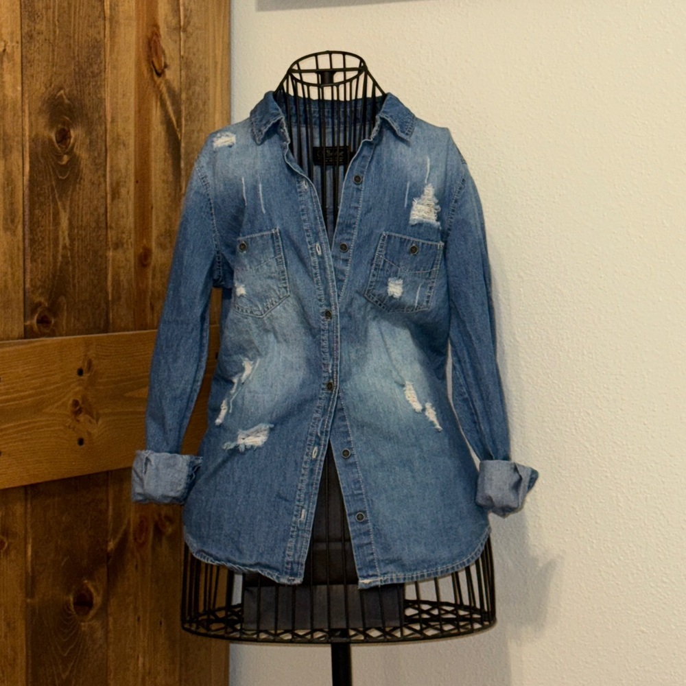 Jean Button Down